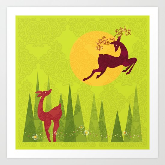 Forest Love Art Print