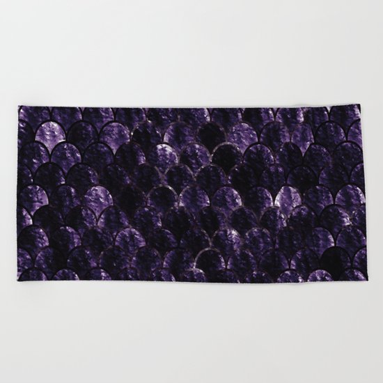 Black Fish Beach Towel