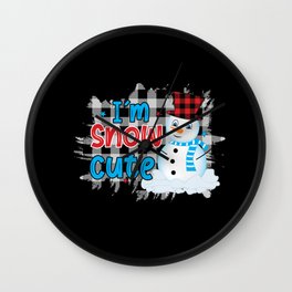 I'm Snow Cute Man Wall Clock