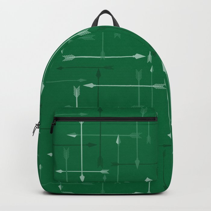 65 MCMLXV Cosplay Green Arrows Plaid Pattern Backpack