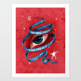The Eyes Chico Art Print