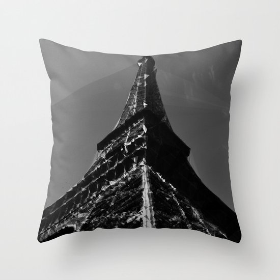 Colliding times Throw Pillow