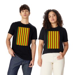 Reggae Colors--Vertical Stripes T Shirt