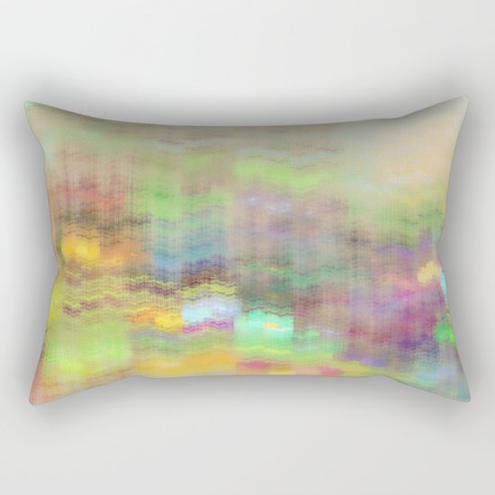 Small Mountain Village Rectangular Pillow