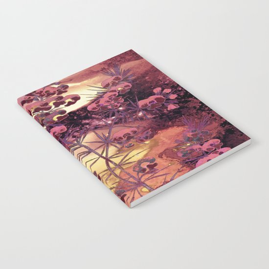 pink Christmas landscape Notebook