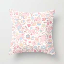 Dreamy Sweets Throw Pillow