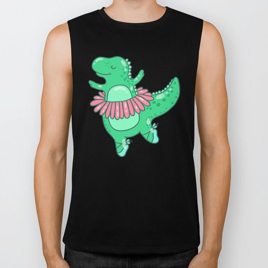 Dino ballet Biker Tank