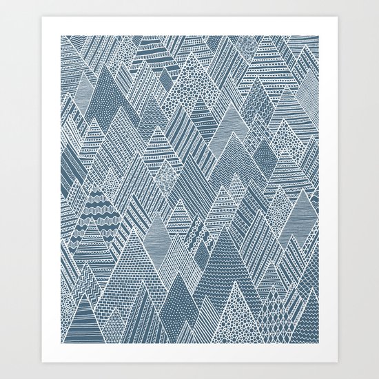Mountain Pattern Art Print