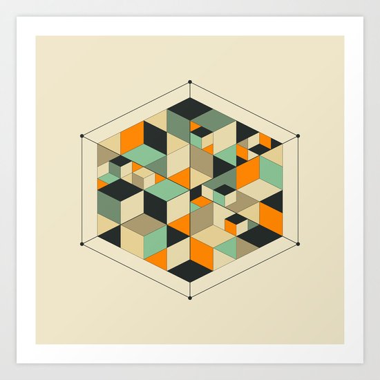 Cube Art Print