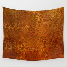 Vintage Copper Rust, Minimalist Art Wall Tapestry