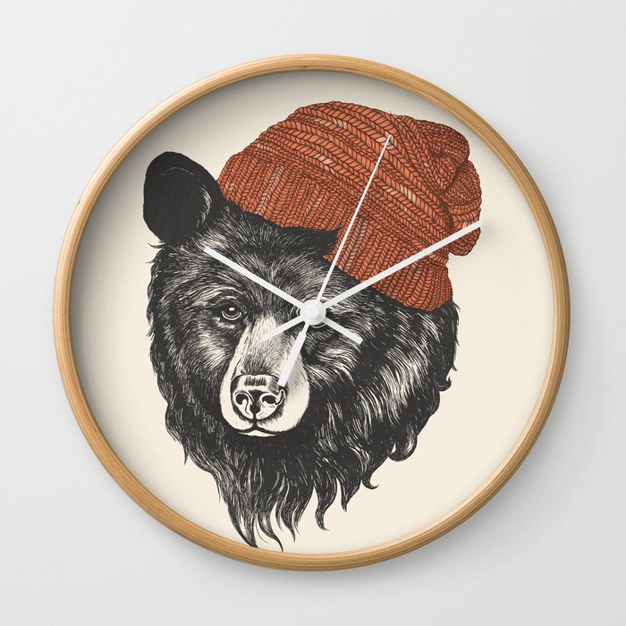 the bear Wall Clock