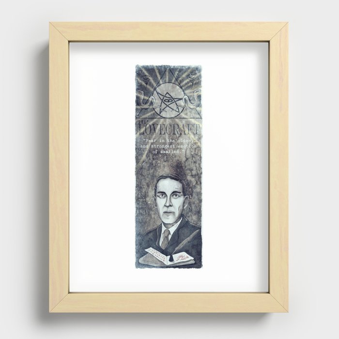 Hp-Lovecraft Recessed Framed Print