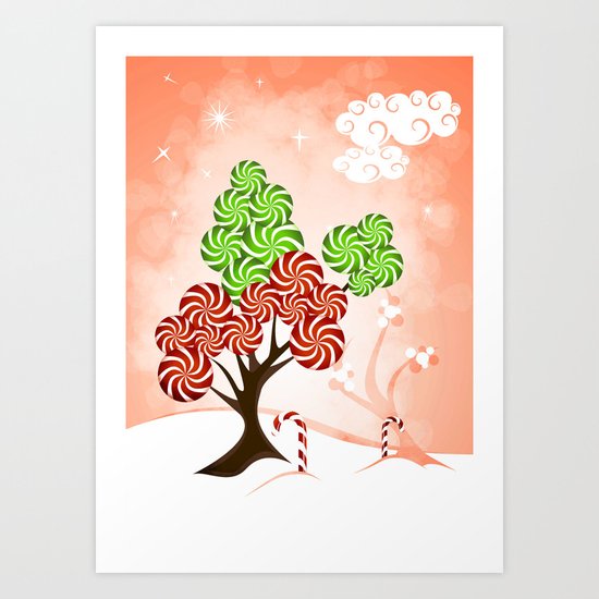 Magic Candy Tree - V1 Art Print