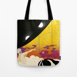 Sophisticated French Art Deco Woman Tote Bag