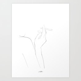 fumeuse / line art n.36 Art Print