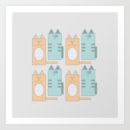 cats Art Print
