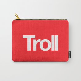 Troll Carry-All Pouch | Branding, Brand, Troll, Internet, Funny, Parody, Humour, Knoll, Designers, Text 