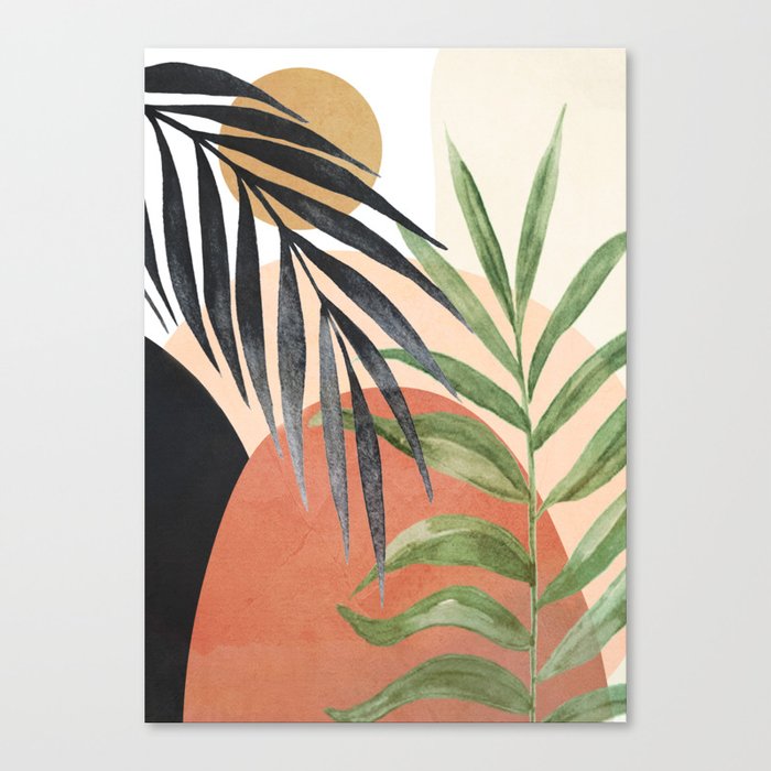 Abstract Tropical Art VI Canvas Print