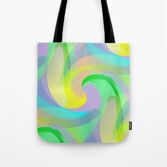 Soft Rainbow Abstract - Painterly Tote Bag