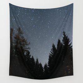 Night Sky in the Woods | Nautre and Landscape Photography Wall Tapestry