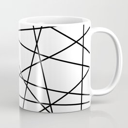 Geometric Lines (black/white) Mug