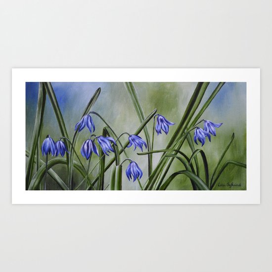 Siberian Squill Art Print