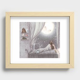 Sophie and the Moon Recessed Framed Print