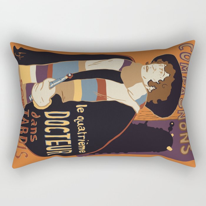Le Fourth Doctor Rectangular Pillow