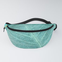 Turquoise Leaf 2 Fanny Pack