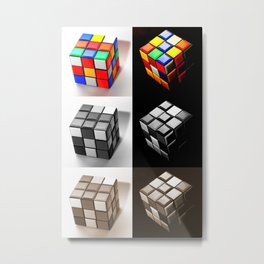 Rubiks Cube Metal Print