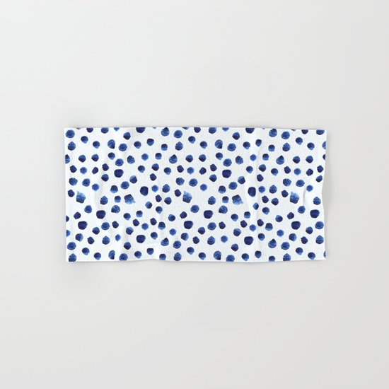 Blue brushstrokes Hand & Bath Towel