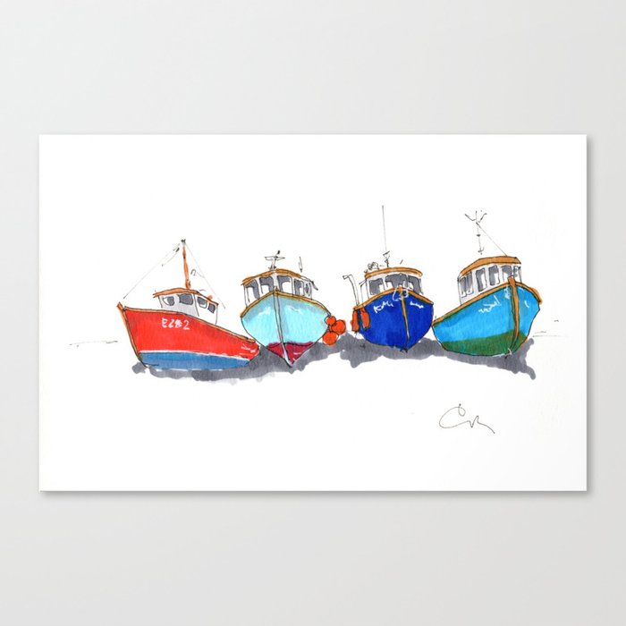 Four Tugs Canvas Print