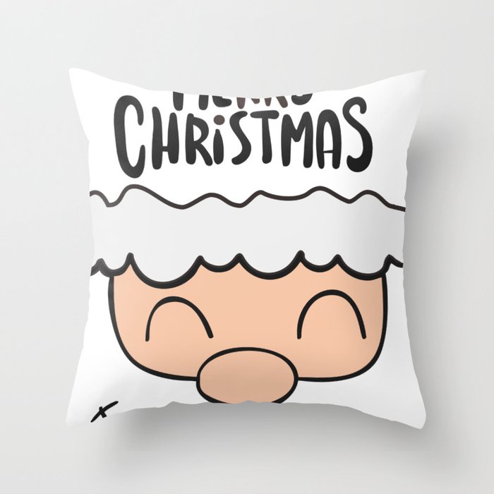 Cute Merry Christmas Throw Pillow
