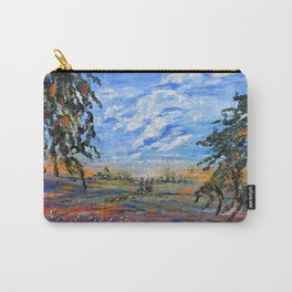 Peach Tree Valley, Impressionism landscape, modern impressionism Carry-All Pouch