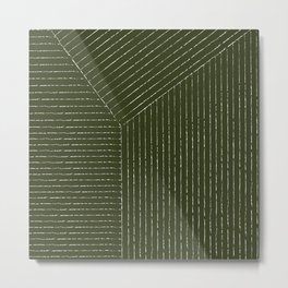 Lines (Olive Green) Metal Print | Lineart, Digital, Christmas, Winter, Green, Summersunhomeart, Geometric, Darkgreen, Abstract, Nature 