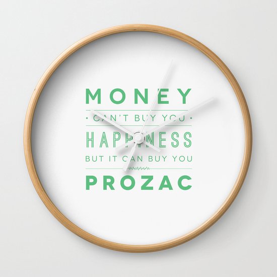 Prozac Nation Wall Clock