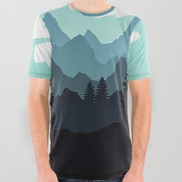 Mountains All Over Graphic Tee