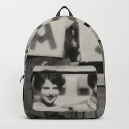 Badass Sorority Sisters vintage black and white humorous photograph Backpack