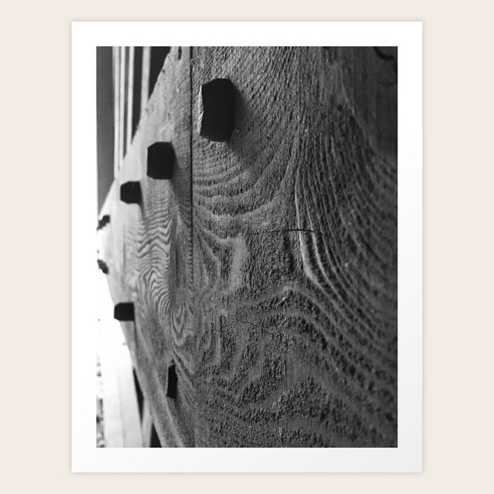 Covered Bridge Wooden Pegs Art Print By Angelarowland64 Society6