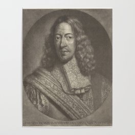 Portrait of Cornelis de Witt, by Abraham Blooteling Poster