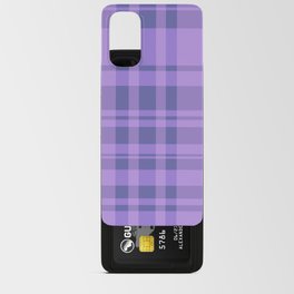 Purple Very Peri Pattern Plaid Bold Android Card Case