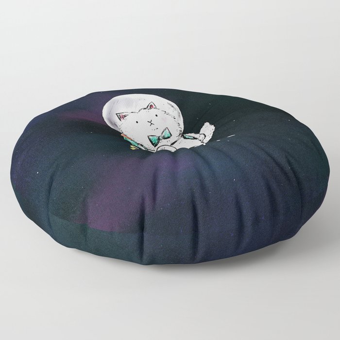 Space Kitty - Wine Time Floor Pillow