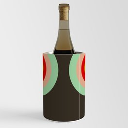 Molokai - Classic Colorful Abstract Minimal Retro 70s Style Graphic Design Wine Chiller