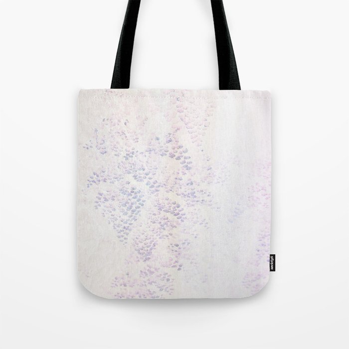 white shimmering ivy wall Tote Bag