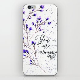purple flowers iPhone Skin