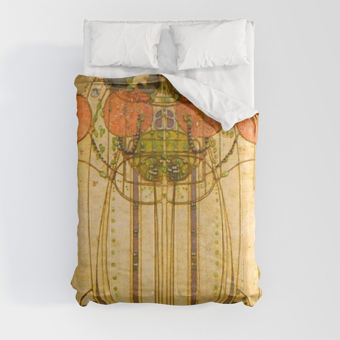 Charles Rennie Mackintosh , The Wassail , 1900 Comforter