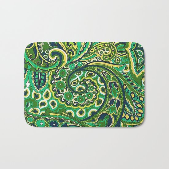 Floral Paisley Pattern 04 Bath Mat
