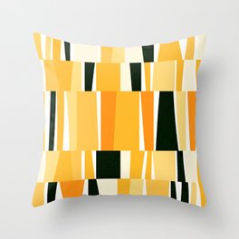 Modern Geometric - Sunny Yellow Throw Pillow