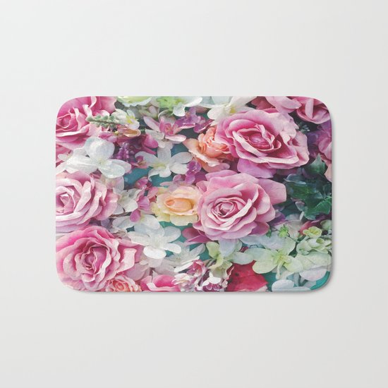 Summer Flowers Bath Mat