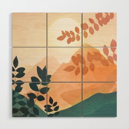 Morning in The Mountains Wood Wall Art